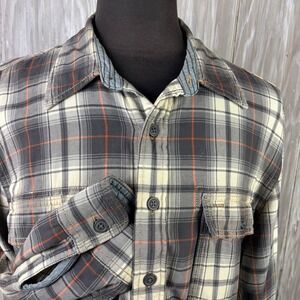 VTG Gap Jeans Flannel Shirt Mens XL Heavyweight Y2K Skate Grunge Casual Workwear